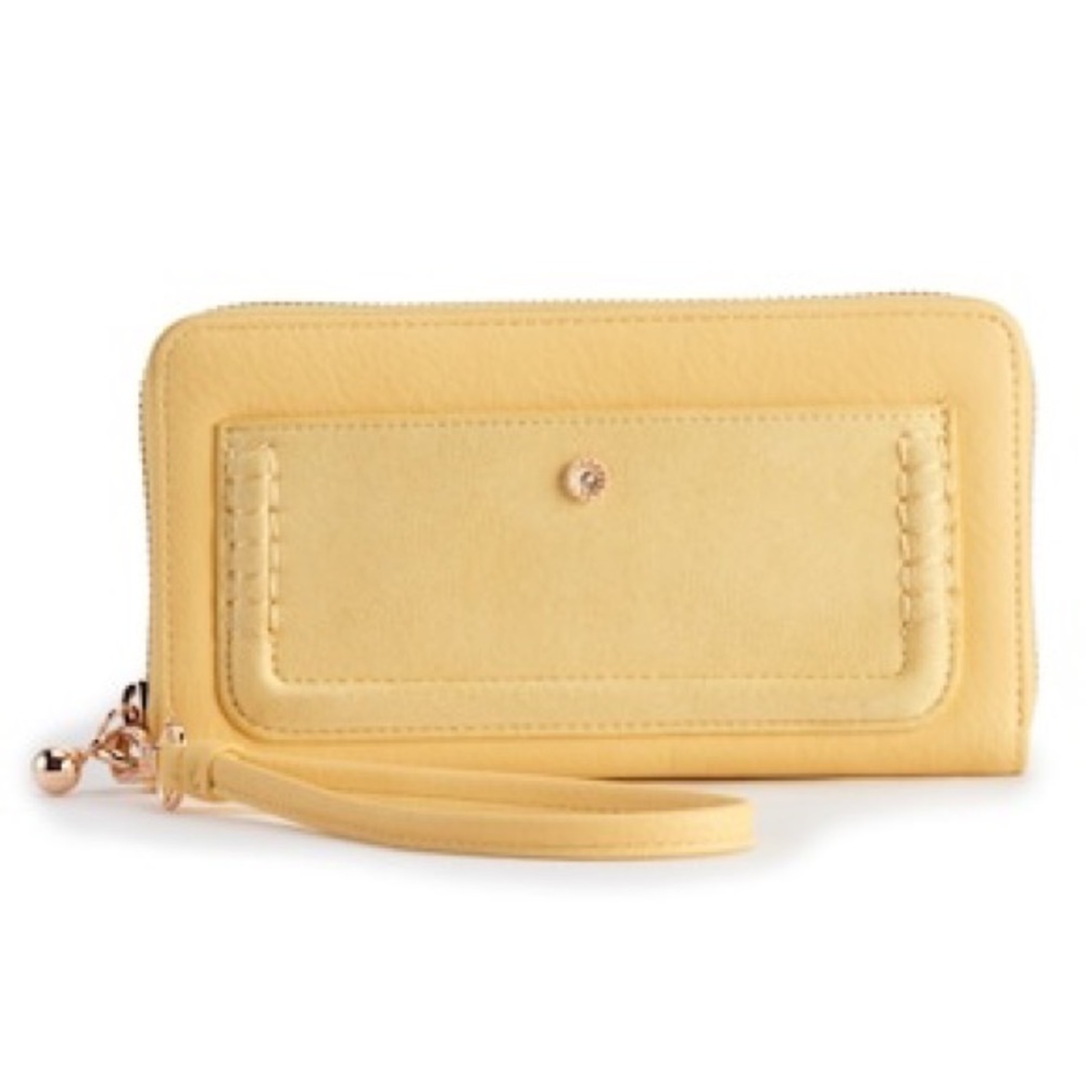 LC Lauren Conrad Yellow Wallet